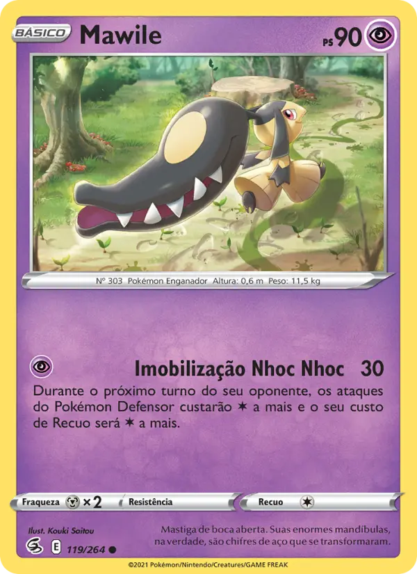 Carta Mawile, número 119/264 da coleção Golpe Fusão
