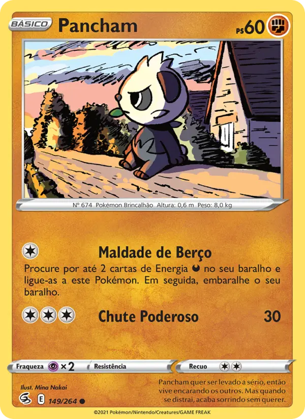 Carta Pancham, número 149/264 da coleção Golpe Fusão