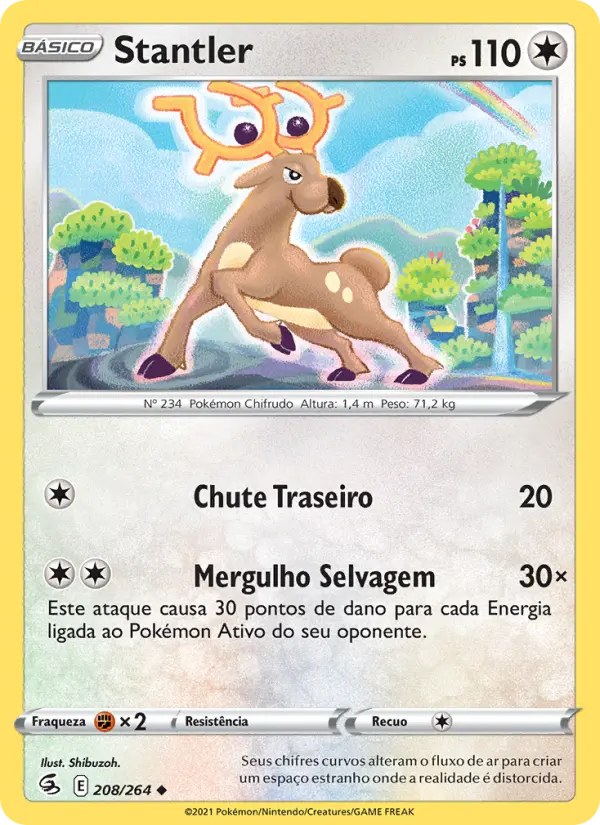 Carta Stantler, número 208/264 da coleção Golpe Fusão