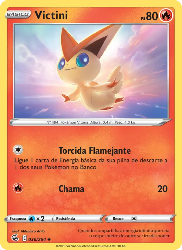 Carta Victini, número 36/264 da coleção Golpe Fusão