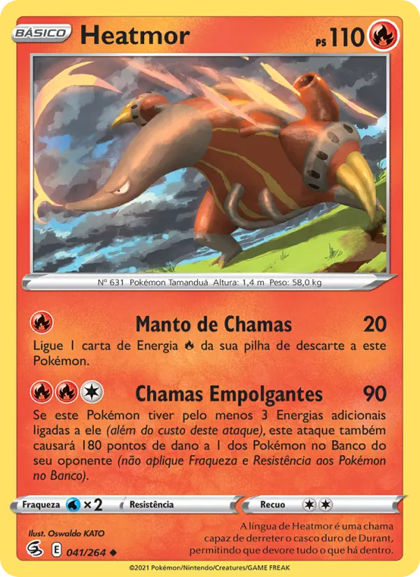 Carta Heatmor, número 41/264 da coleção Golpe Fusão