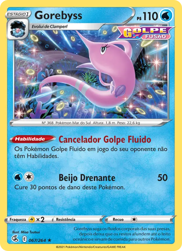 Carta Gorebyss, número 67/264 da coleção Golpe Fusão