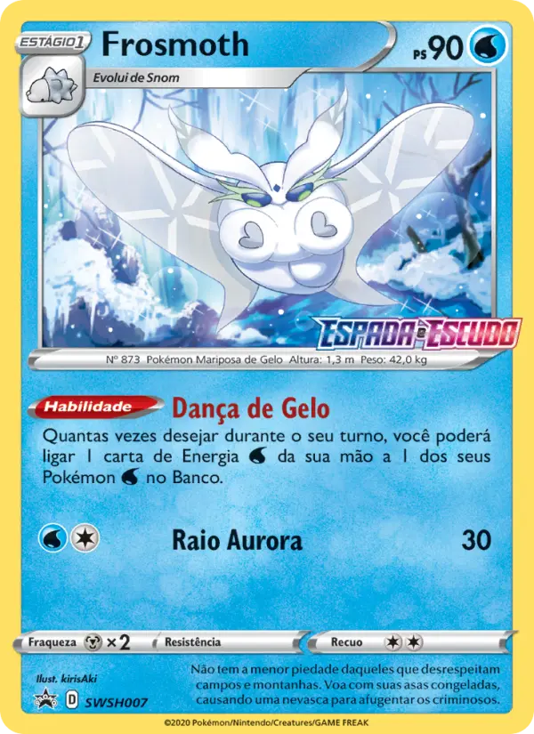 Carta Frosmoth, número SWSH007/307 da coleção ESES Promos