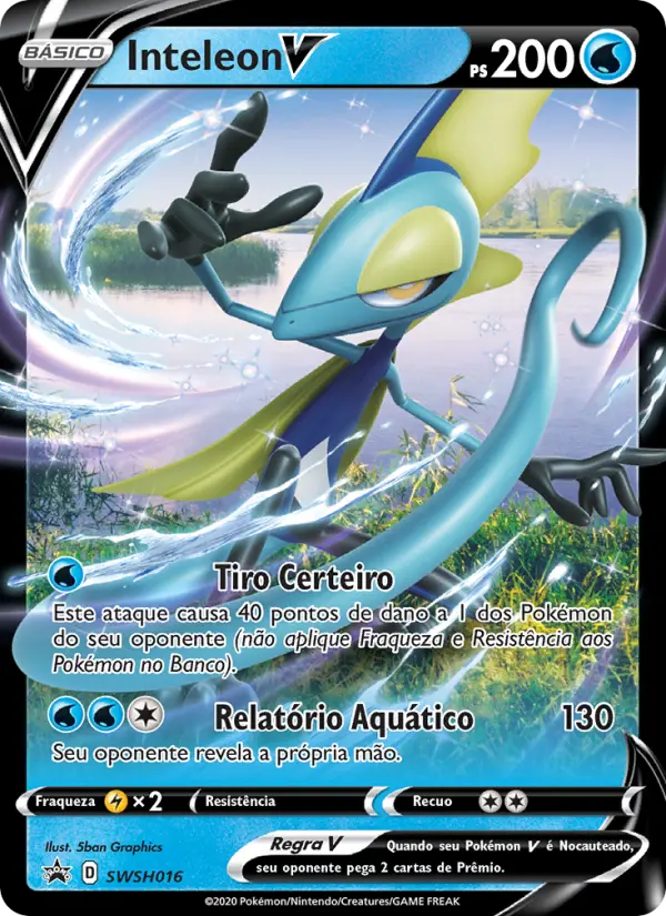 Carta Inteleon V, número SWSH016/307 da coleção ESES Promos