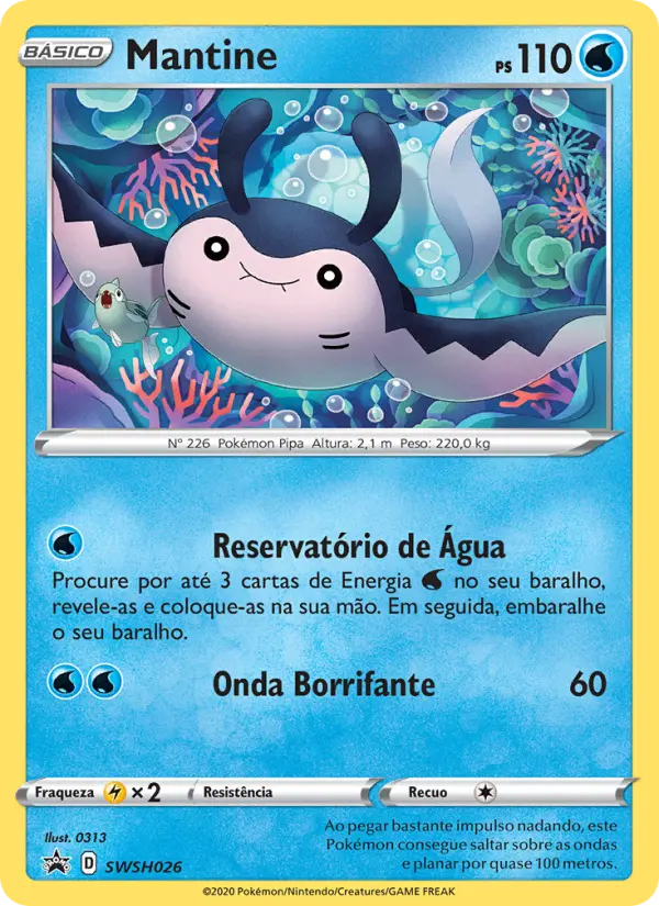 Carta Mantine, número SWSH026/307 da coleção ESES Promos