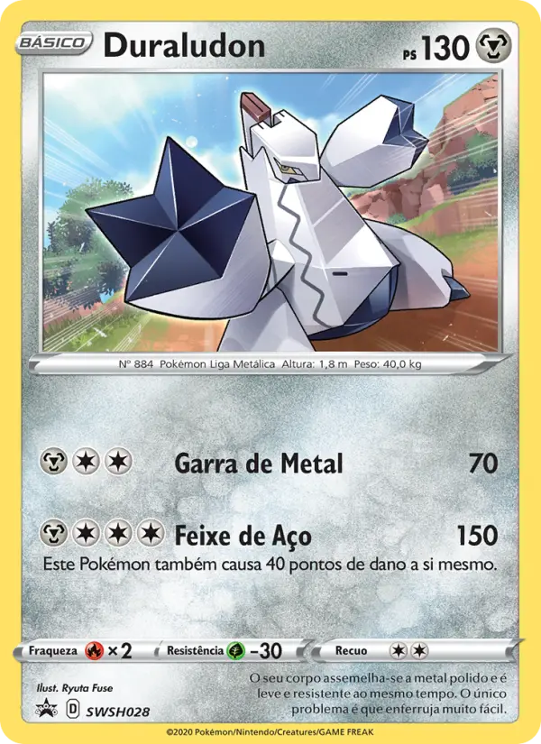Carta Duraludon, número SWSH028/307 da coleção ESES Promos