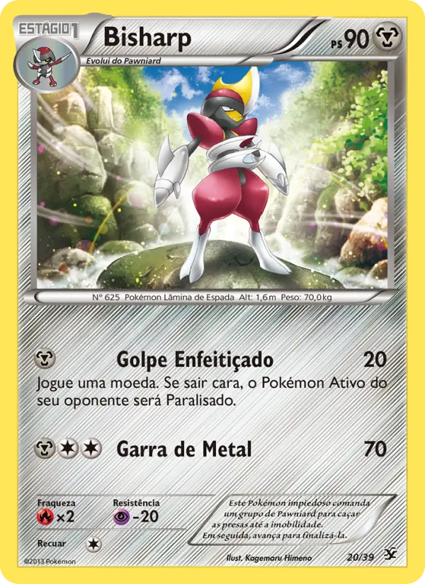 Carta Bisharp, número 20/39 da coleção Conjunto para Iniciantes Kalos