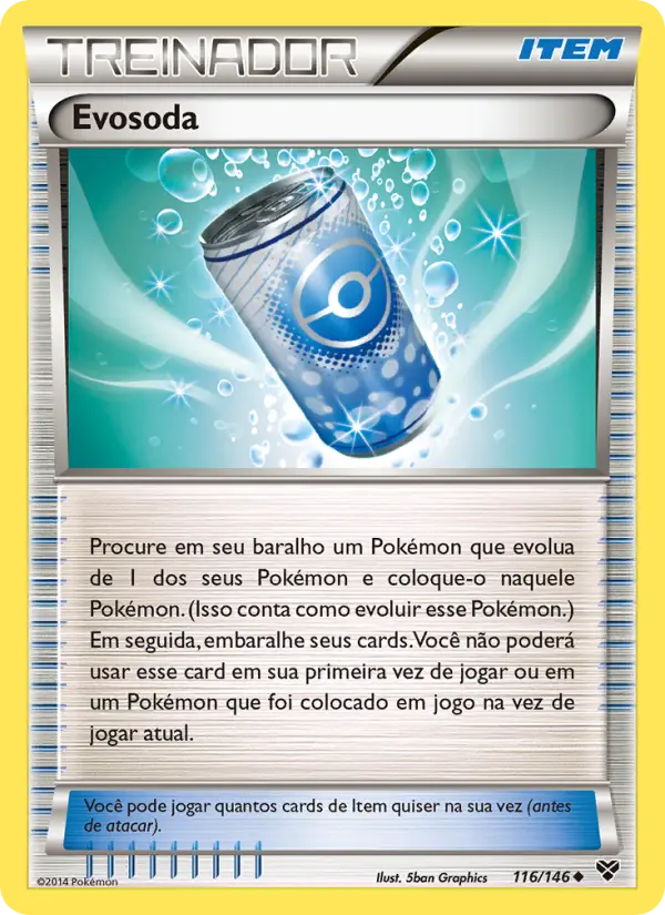 Carta Evosoda, número 116/146 da coleção XY