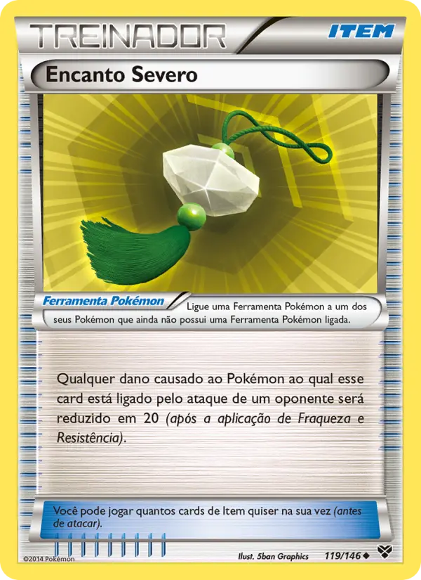 Carta Encanto Severo, número 119/146 da coleção XY