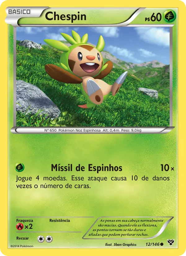 Carta Chespin, número 12/146 da coleção XY