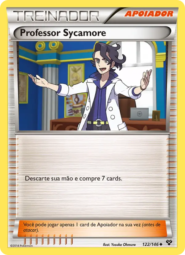 Carta Professor Sycamore, número 122/146 da coleção XY