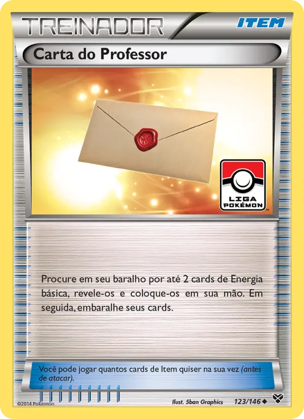 Carta Carta do Professor, número 123/146 da coleção XY