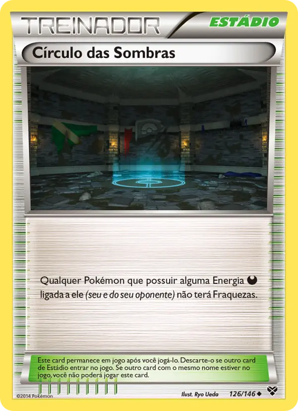Carta Círculo das Sombras, número 126/146 da coleção XY