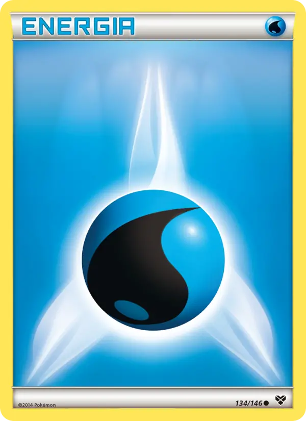Carta Energia de Água, número 134/146 da coleção XY