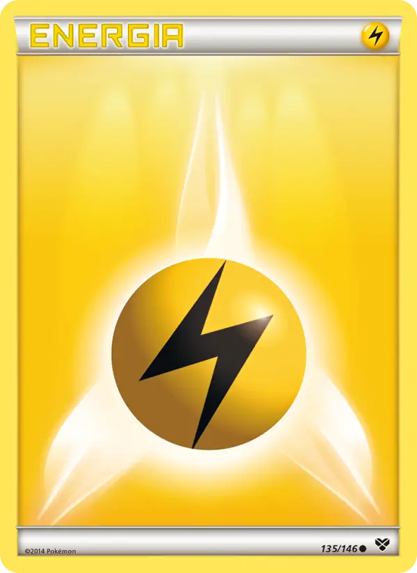 Carta Energia de Raios, número 135/146 da coleção XY