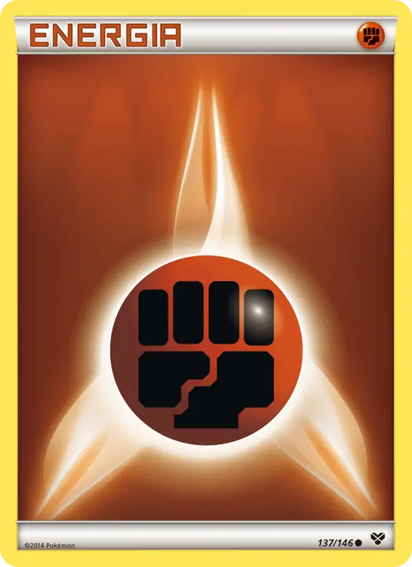 Carta Energia de Luta, número 137/146 da coleção XY