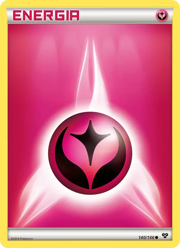 Carta Energia de Fada, número 140/146 da coleção XY
