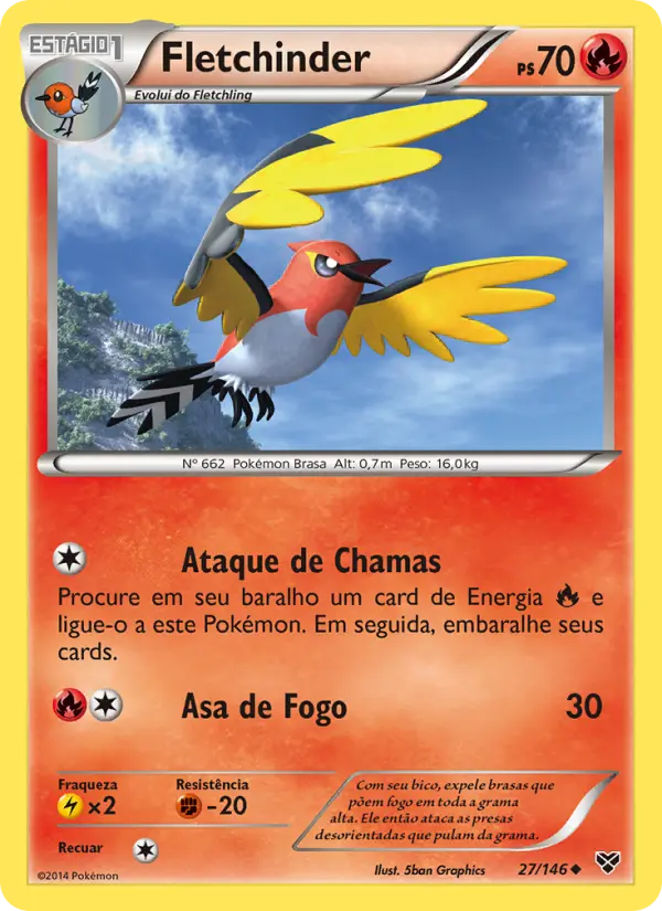 Carta Fletchinder, número 27/146 da coleção XY