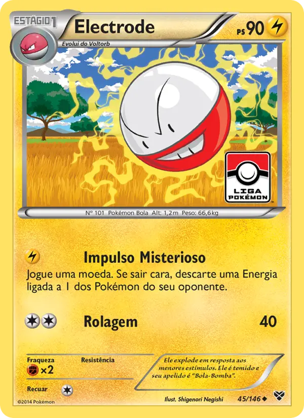 Carta Electrode, número 45/146 da coleção XY