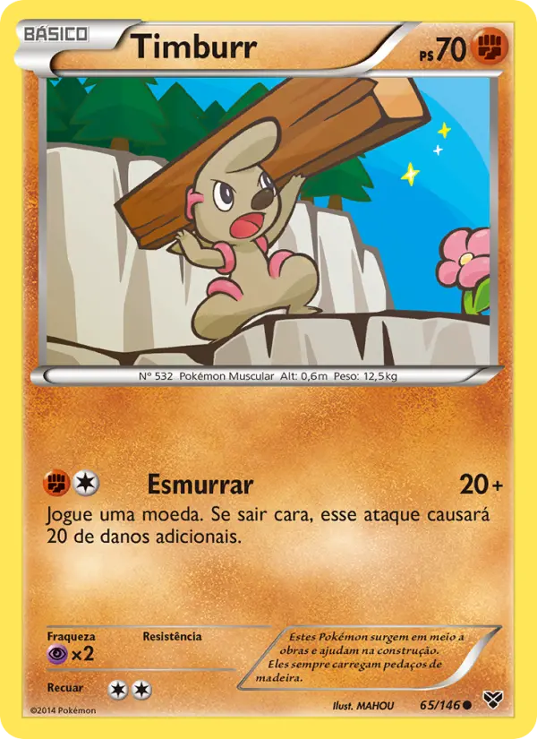 Carta Timburr, número 65/146 da coleção XY