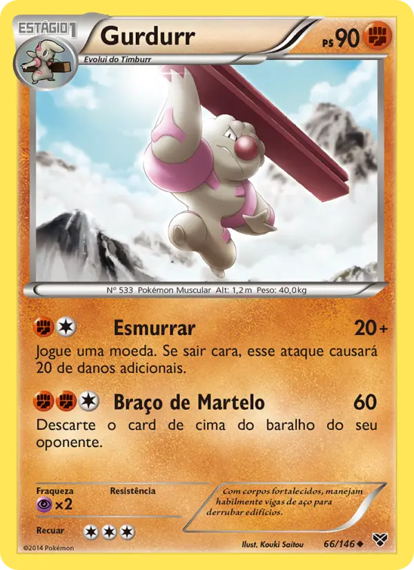 Carta Gurdurr, número 66/146 da coleção XY