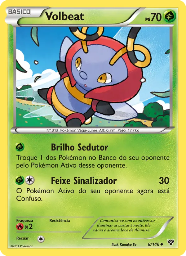 Carta Volbeat, número 8/146 da coleção XY