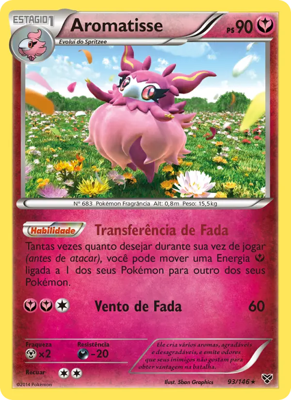 Carta Aromatisse, número 93/146 da coleção XY