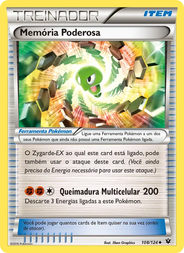 Carta Memória Poderosa, número 108/124 da coleção Fusão de Destinos