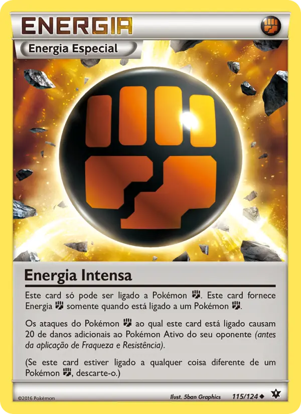 Carta Energia Intensa, número 115/124 da coleção Fusão de Destinos