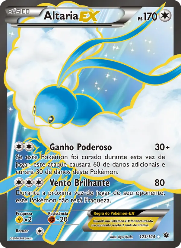 Carta Altaria EX, número 123/124 da coleção Fusão de Destinos