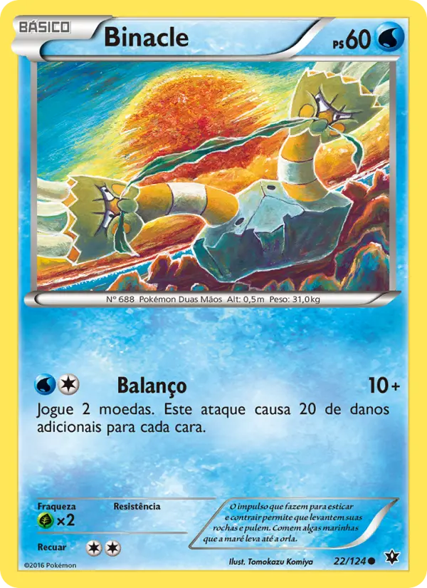 Carta Binacle, número 22/124 da coleção Fusão de Destinos