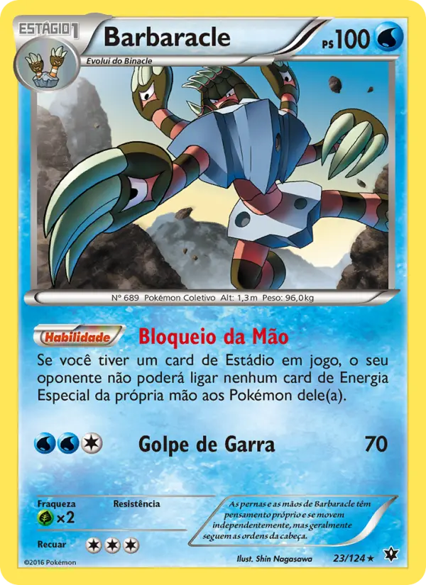 Carta Barbaracle, número 23/124 da coleção Fusão de Destinos