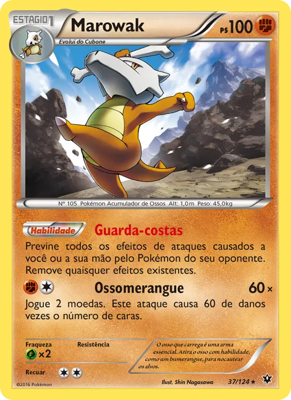 Carta Marowak, número 37/124 da coleção Fusão de Destinos