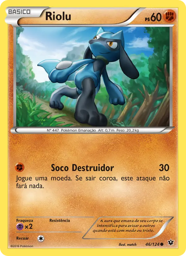 Carta Riolu, número 46/124 da coleção Fusão de Destinos