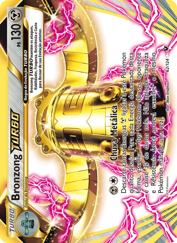 Carta Bronzong TURBO, número 62/124 da coleção Fusão de Destinos
