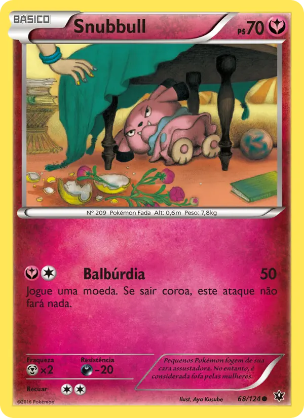 Carta Snubbull, número 68/124 da coleção Fusão de Destinos