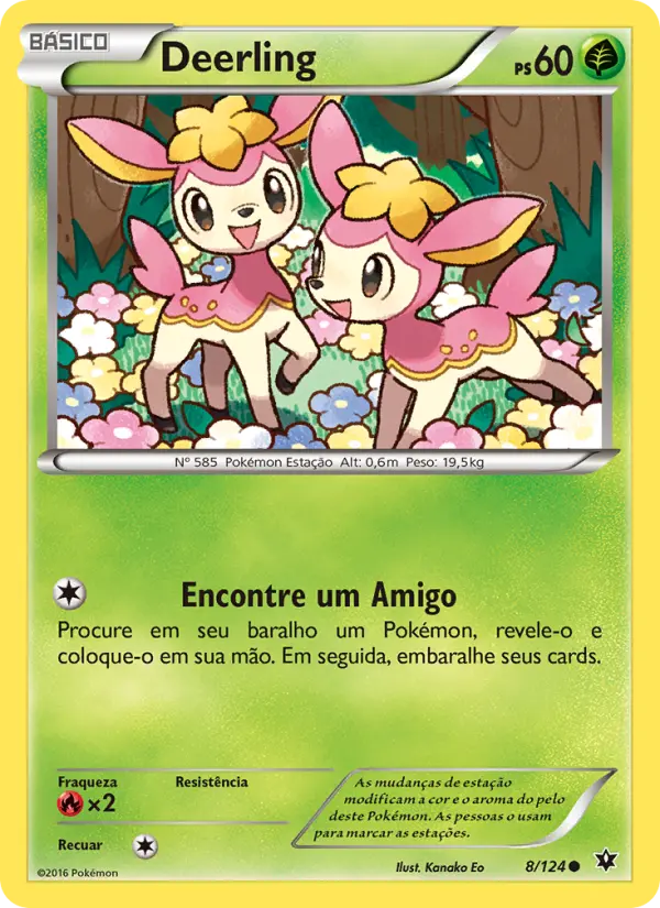 Carta Deerling, número 8/124 da coleção Fusão de Destinos
