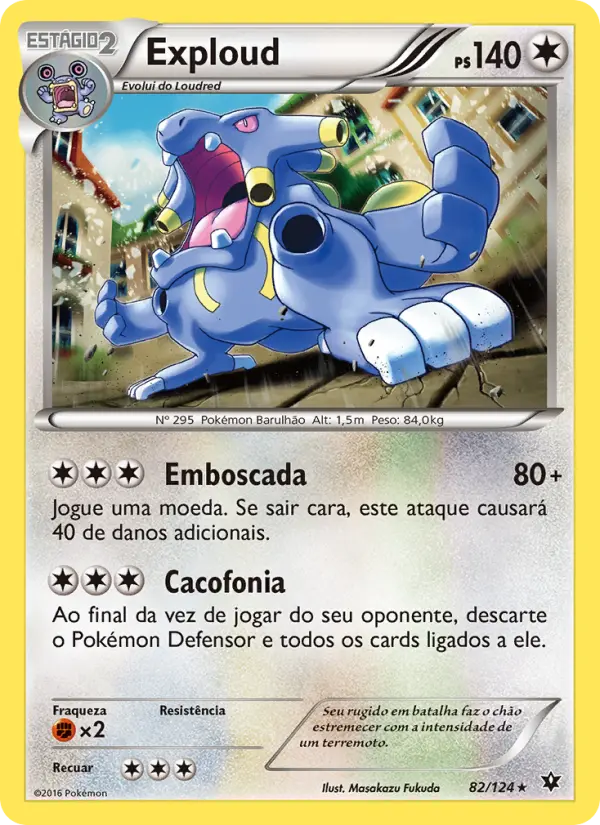 Carta Exploud, número 82/124 da coleção Fusão de Destinos