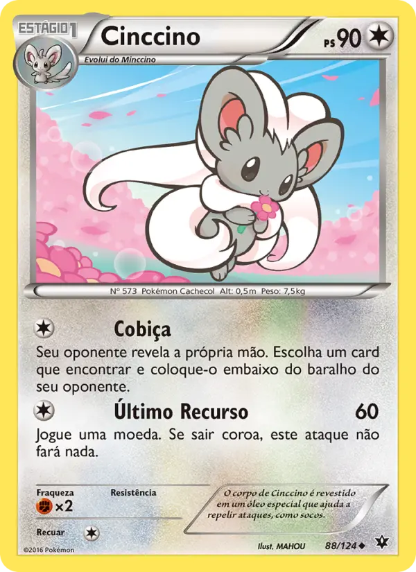 Carta Cinccino, número 88/124 da coleção Fusão de Destinos