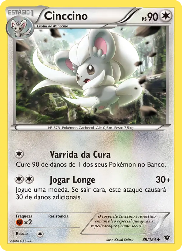 Carta Cinccino, número 89/124 da coleção Fusão de Destinos