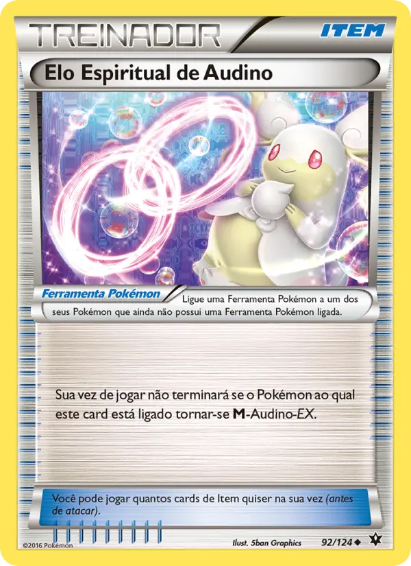 Carta Elo Espiritual de Audino, número 92/124 da coleção Fusão de Destinos