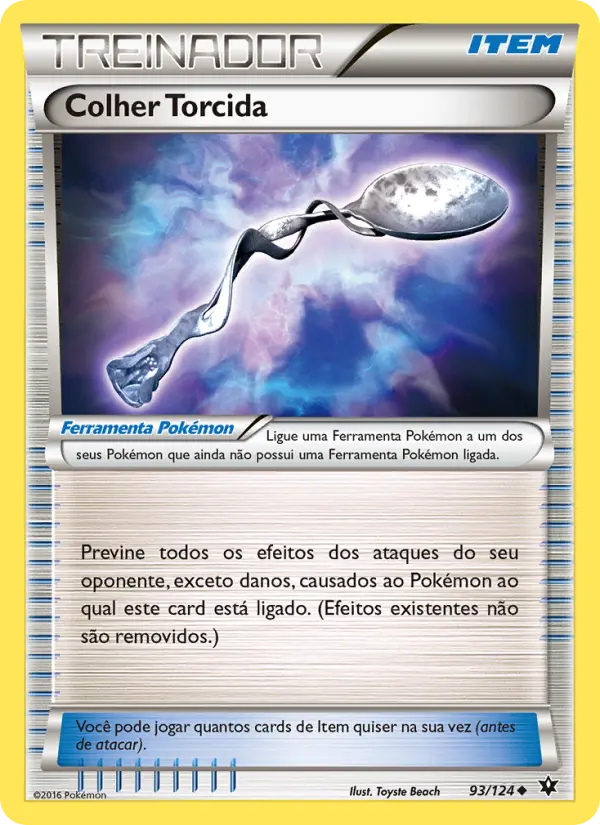 Carta Colher Torcida, número 93/124 da coleção Fusão de Destinos