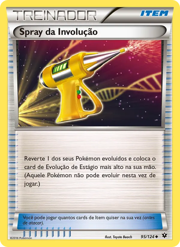 Carta Spray da Involução, número 95/124 da coleção Fusão de Destinos