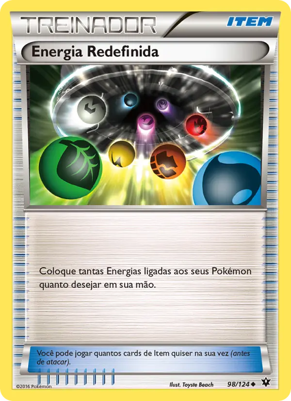 Carta Energia Redefinida, número 98/124 da coleção Fusão de Destinos