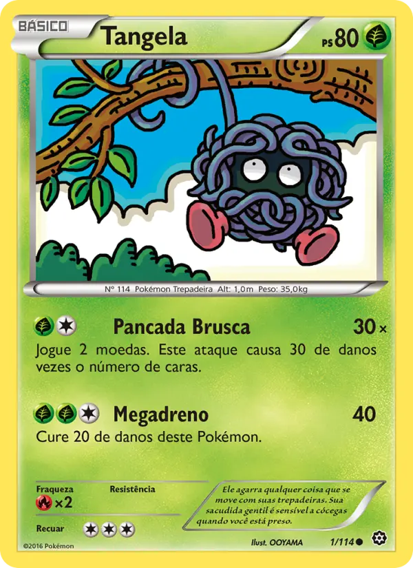 Carta Tangela, número 1/114 da coleção Cerco de Vapor