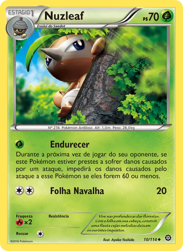 Carta Nuzleaf, número 10/114 da coleção Cerco de Vapor