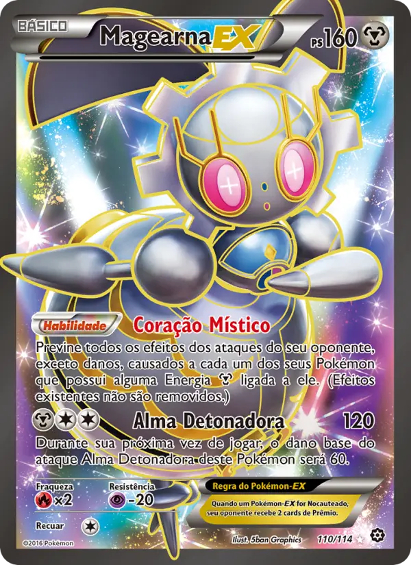 Carta Magearna EX, número 110/114 da coleção Cerco de Vapor