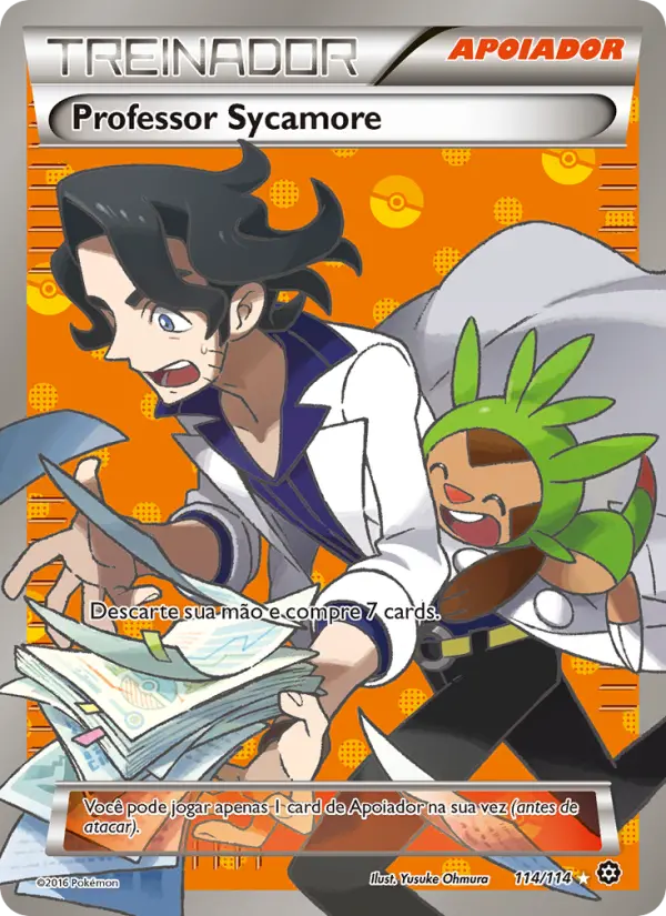 Carta Professor Sycamore, número 114/114 da coleção Cerco de Vapor