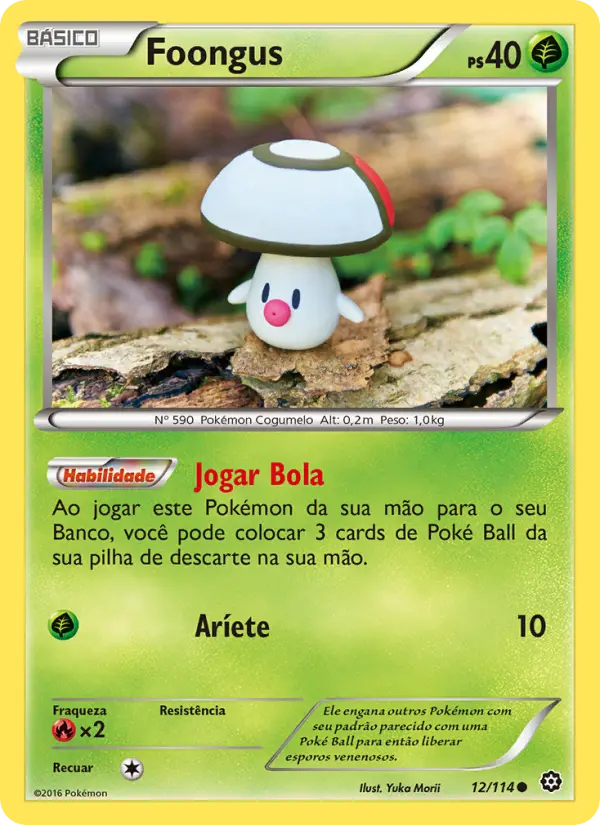 Carta Foongus, número 12/114 da coleção Cerco de Vapor