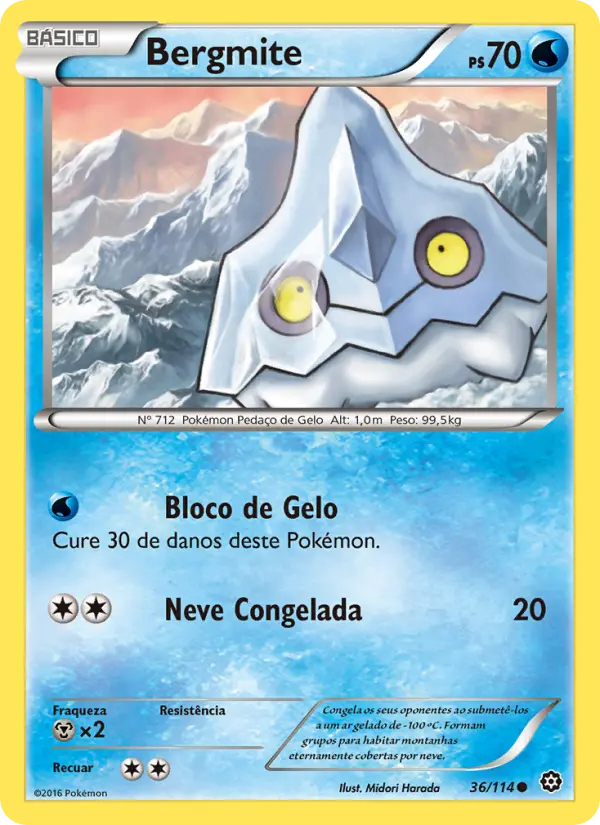 Carta Bergmite, número 36/114 da coleção Cerco de Vapor